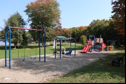 View showcasing playground equipment.