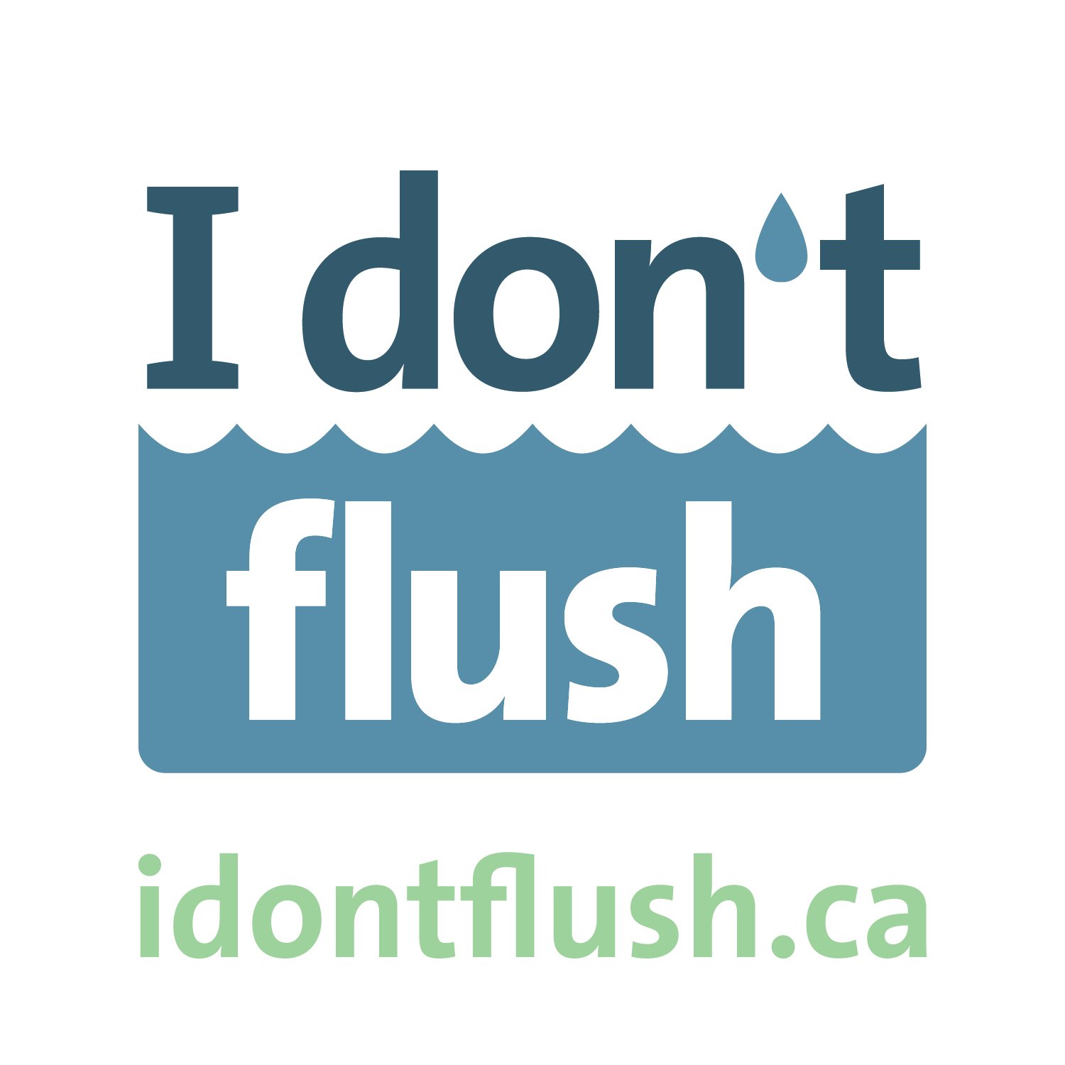 I Don't Flush logo