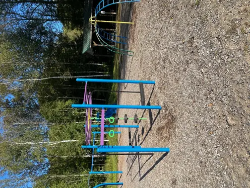 Playground equipment at Eagle Lake Beach