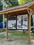 Historical panels at Eagle Lake Beach
